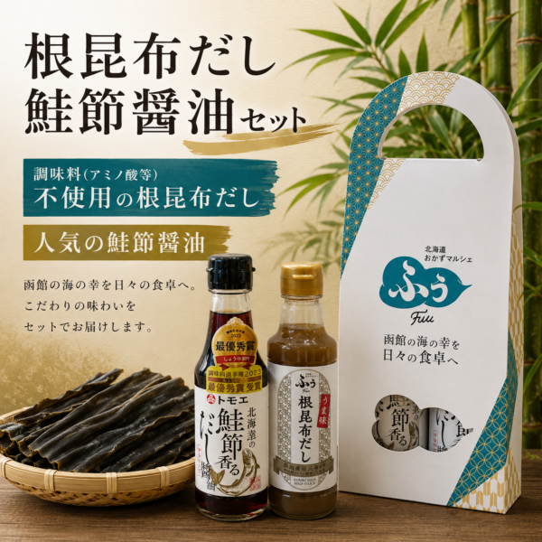 根昆布だし/鮭節醬油セット